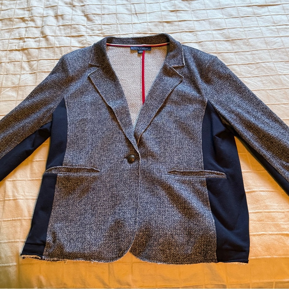 Tommy Hilfiger Gray/blue tweed Women's Blazer